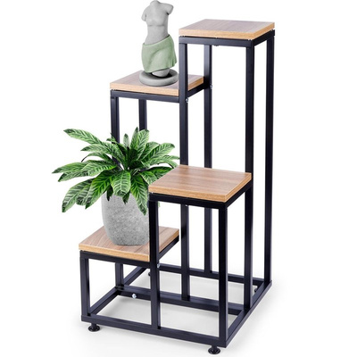 Plant Stand Metal 4-Level 69 cm