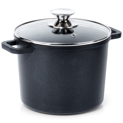 Pot Granite with Glass Lid High GRANDE 4,2 l