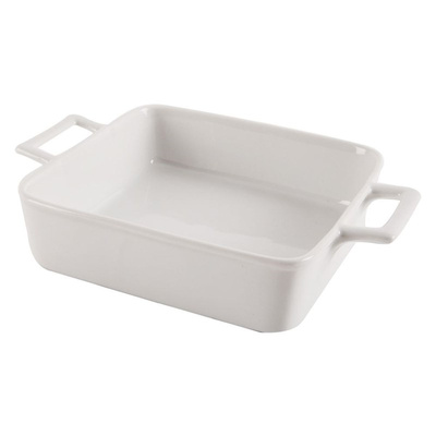 Casserole Dish Porcelain White 20x14x14 cm, 450 ml