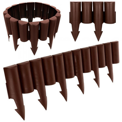 Garden Palisade Brown 2,5 m 10 pcs