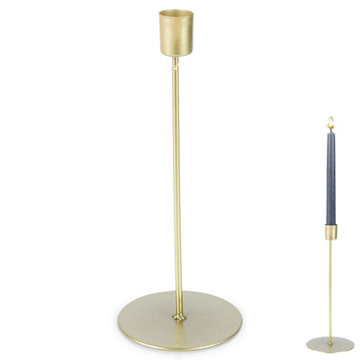 Candle Holder Metal Golden (II CATEGORY) 25 cm