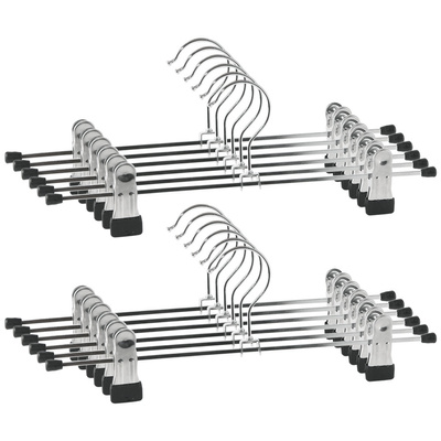 Trouser Hanger Metal with Clips 3 pcs