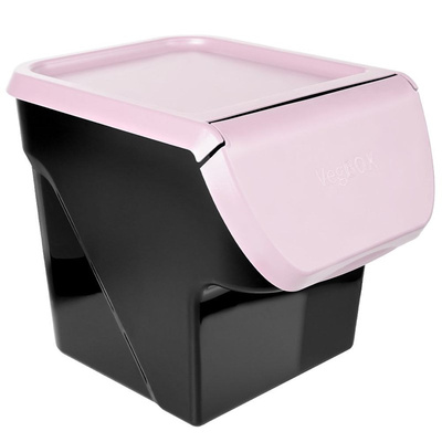 Vegetable Storage Container with a Lid Pink 13 l