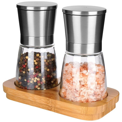 Pepper and Salt Grinder on a Stand 14,5 cm 3 pcs