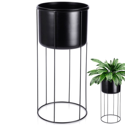 Plant Stand Metal Black 20,5x45,5 cm