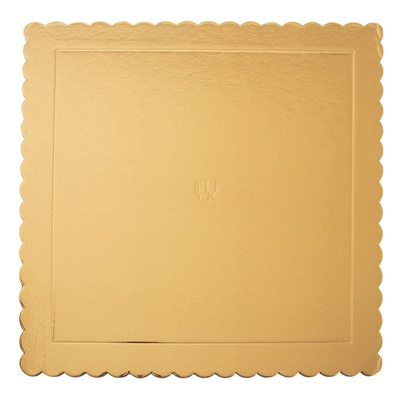 Cake Board Golden Square 34x34 cm