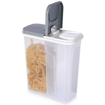 Dry Food Storage Container with Dispenser Divided 2,8 l