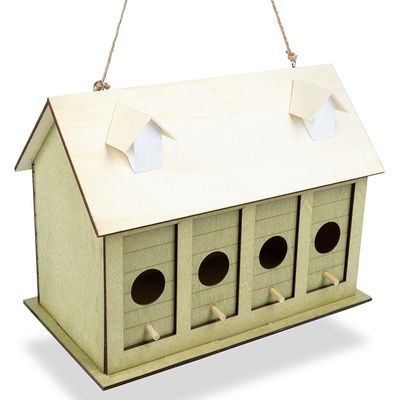 Nistkasten Nisthilfe Vogelhaus Bruthaus für Vögel aus Holz 28 cm