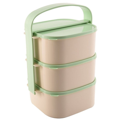 Layer Lunch Box Plastic 3-Level 3x1,15 l