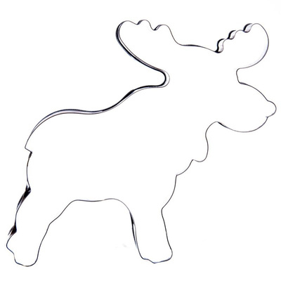 Cookie Cutter Steel Moose 10 cm