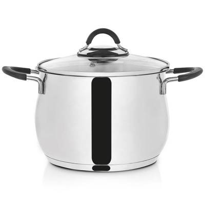 Pot Steel with Glass Lid DALIE 20 cm, 4,8 l