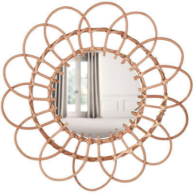 Wall Mirror Wicker 49 cm