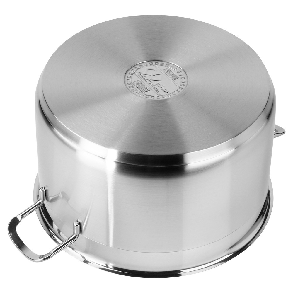 Garnek stalowy z pokrywką ANETT 26 cm, 8,2 l