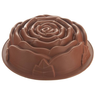 Cake Mould Silicone Rose Brown SILLINIE 25 cm