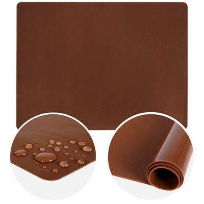 Baking Mat Silicone Brown SILLINIE 60x50 cm