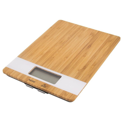 Kitchen Scale Bamboo Electronic Flat WHITELINE 5 kg