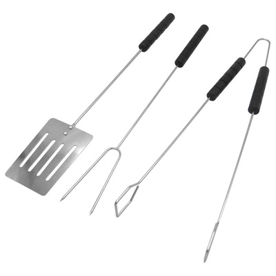 Grillzubehör Grillbesteck Grillset 3-teilig Zange Wender Gabel