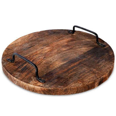 Serving Tray Wooden with Handles 30 cm