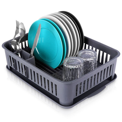 Dish Drainer Rack Gray 43,5x32x12 cm