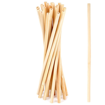 Drinking Straws Bamboo Reusable 20 cm 20 pcs