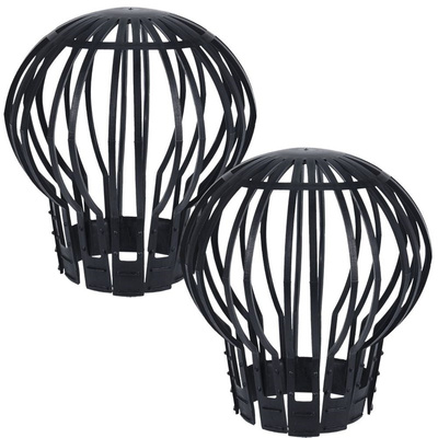 Gutter Guard Plastic Black 2 pcs