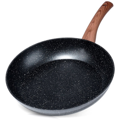 Granitpfanne Bratpfanne Pfanne aus Granit BLACK&WOOD 28 cm