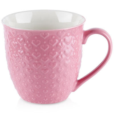 Mug Ceramic Hearts 580 ml