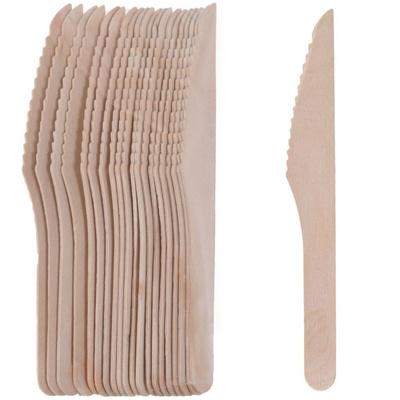 Disposable Knives Wooden 16,5 cm 20 pcs