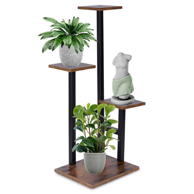 Plant Stand Metal 4-Level 84 cm