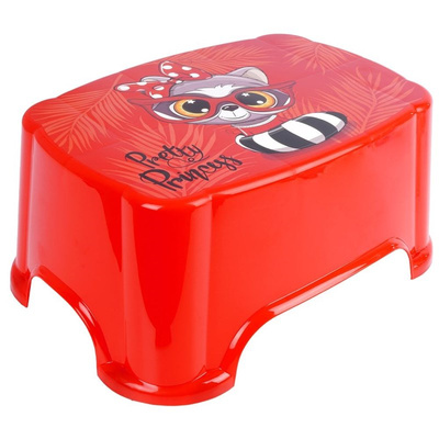 Step Stool Non-Slip for Children Red