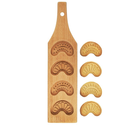 Biscuit Mold Wooden Croissants 30 cm