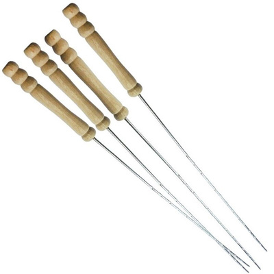 BBQ Skewers Steel 38,5 cm 4 pcs