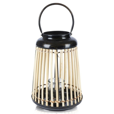 Candle Lantern Bamboo 33 cm