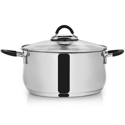 Pot Steel with Glass Lid DALIE 24 cm, 5,3 l