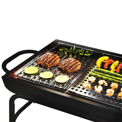 Grill Plate Steel Perforated 46x30 cm