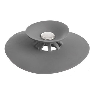 Sink Strainer Silicone Gray 10 cm