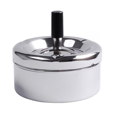 Spinning Ashtray Steel 11 cm