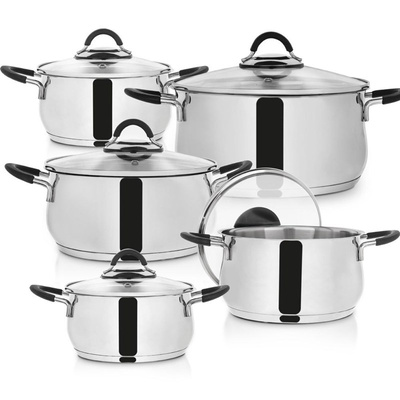 Cookware Set Steel DALIE 10 pcs