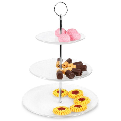 Tier Cake Stand Glass 3-Story 33 cm