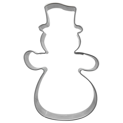 Cookie Cutter Steel Snowman 7,5 cm