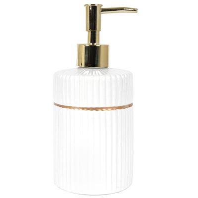 Soap Dispenser Ceramic White 400 ml