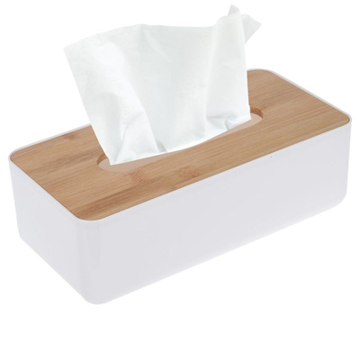 Tissue Box Holder Bamboo WHITNEY