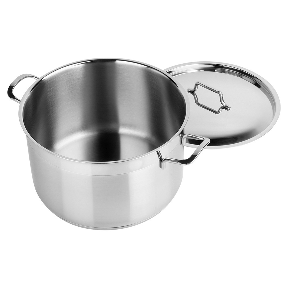 Garnek stalowy z pokrywką ANETT 26 cm, 8,2 l