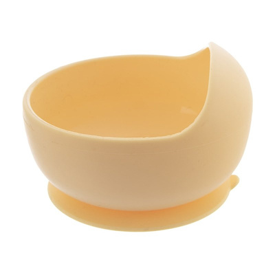 Baby Bowl Silicone with a Suction Cup Yellow 360 ml