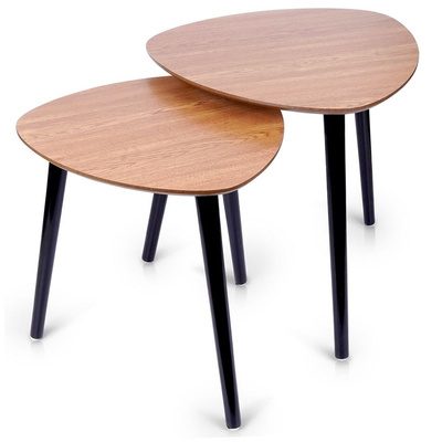 Side Table Wooden 2 pcs