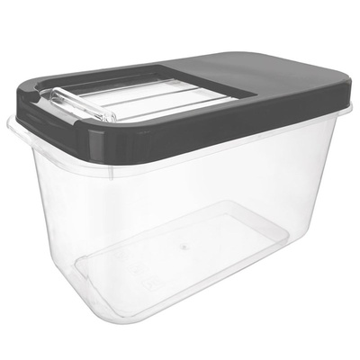 Storage Container for Capsules, Powder and Pet Food Gray 10 l