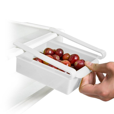 Fridge Organiser Under the Shelf White 16,5x15,5x6,5 cm