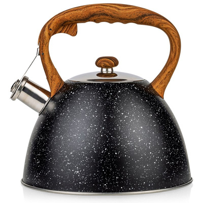 Whistling Kettle Steel Black NATURE 3 l