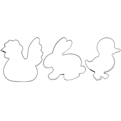 Cookie Cutters Steel Easter 6 cm 3 pcs