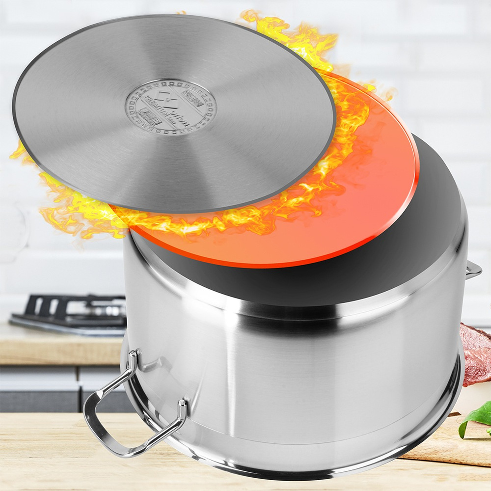 Garnek stalowy z pokrywką ANETT 26 cm, 8,2 l